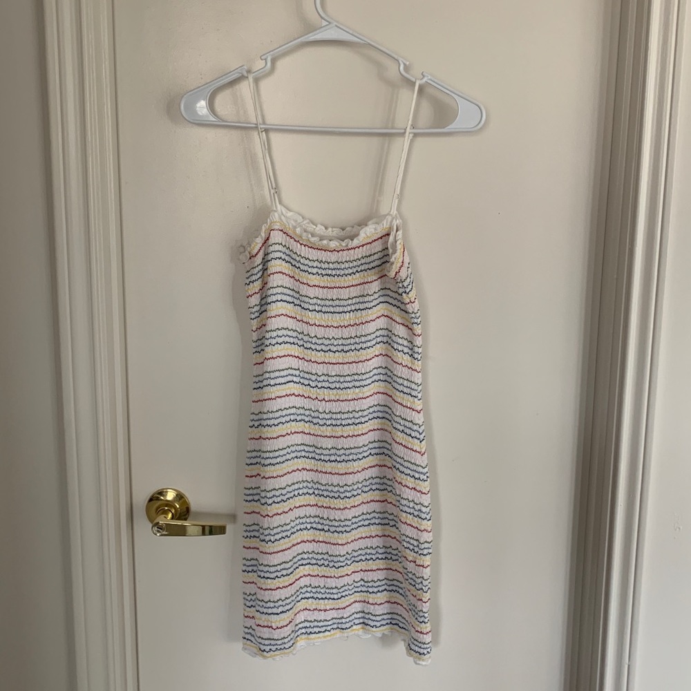 Urban Outfitters Rainbow Smocked Dress